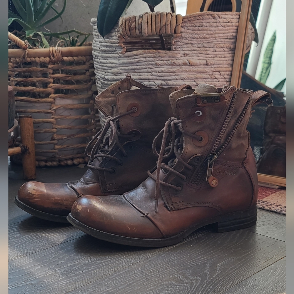 Men's Brown Leather Boots